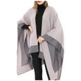 thumbnail image 2 of DPTALR Femmes Automne Pashmina Châle Enveloppe Cape Chandail Tricot Cardigan Foulard, 2 of 7