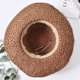 thumbnail image 4 of Sombrero de Paja para Mujer Sombrero de Paja Plegable para Mujer Sombrero de Sol de ala Ancha Gorra de Playa Ajustable con Lazo Sombrero de Cubo Elegante Sombrero con protección UV UPF 50 Sombrero de Visera cómodo y Transpirable para Actividades al Aire Libre Rojo Verde, 4 of 5