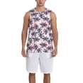 thumbnail image 6 of Rocae Tropics Palm Trees for Men's Basketball Jersey Lightweight and Breathable Athletic Tank Top,Quick-Drying Sports Jersey X-Large, 6 of 9