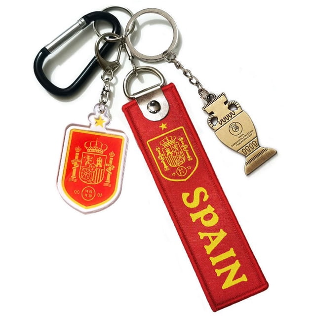 2024 Germany European Cup France Italy Netherlands Portugal Team Emblem Football Keychain Fan Pendant