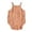 Orange, variant on Djtdsds Baby Pointelle Knit Bodysuit Toddler Neutral Sleeveless Romper Size:0-3 Months