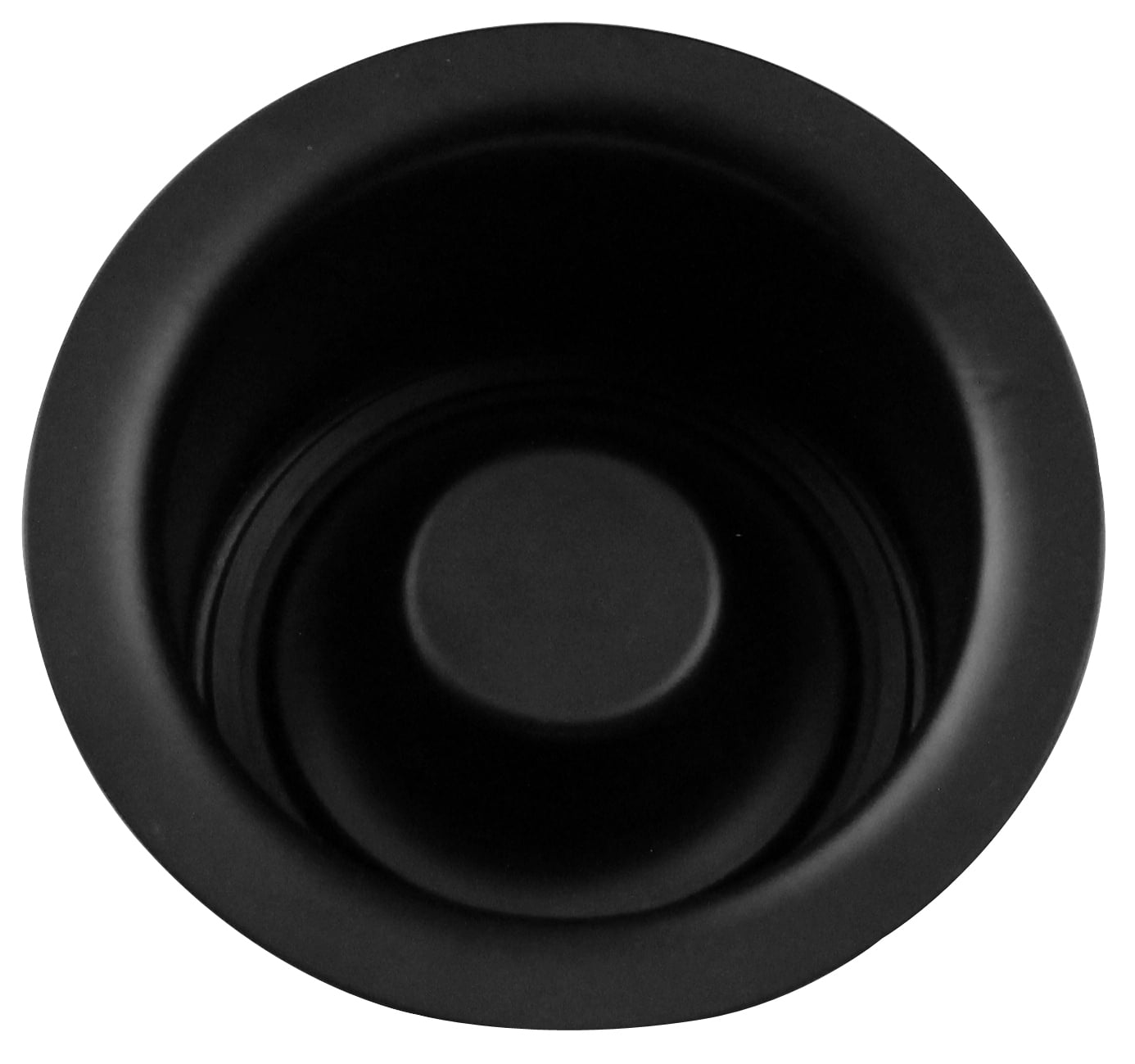 Westbrass 3-1/2 in. Extra-Deep Collar Kitchen Sink Waste Disposal Flange & Strainer  Stopper, Matte Black D2082S-62 - The Home Depot