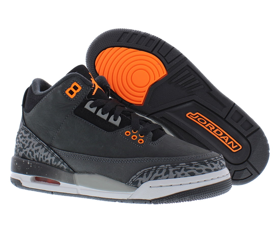 Nike Air Jordan 3 Retro Suede GS Boys Shoes Size 5, Color: Night Stadium/Total Orange