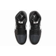thumbnail image 4 of Ni - ke [DQ8426-010] Air Jordan Mens 1 Mid Off Noir Toe Black White Sneakers *NEW*, 4 of 5