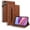 Brown, variant on DWaybox Retro Case for Xiaomi Redmi Pad 2 Pro 12.1 inch 2025 Model, PU Leather & TPU Hybrid Shockproof Cover with Kickstand, Card Slots, Anti-Slip Grip Strap -Red