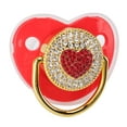 thumbnail image 3 of Chupete de silicona para bebé, chupete para bebé con forma de corazón, chupete para bebé con forma de corazón, diseño exquisito, 3 of 8