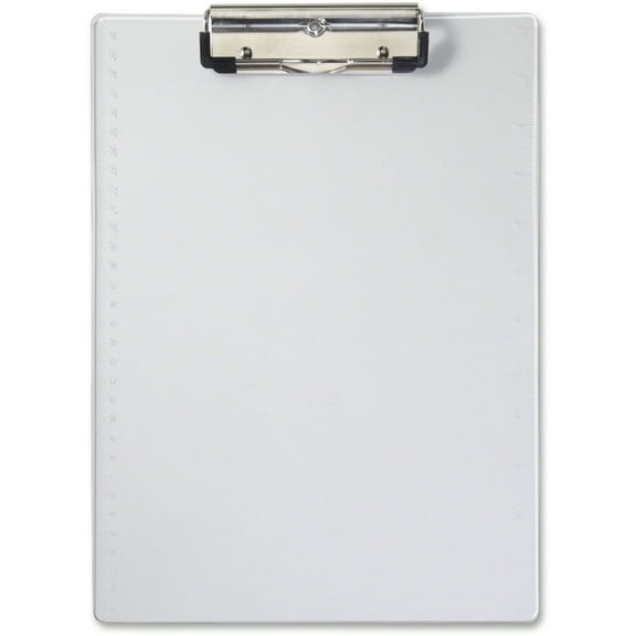 Acrylic Clipboard, 0.5" Capacity, Holds 8.5 X 11 Shee Clear | Bundle of 5 Each