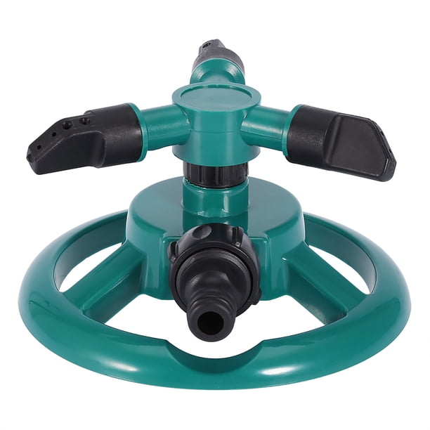 Sistema de riego por aspersión con rotación circular de 360° y 3 boquillas para jardín