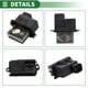 thumbnail image 5 of Resistor del motor del ventilador HVAC Unique Bargains para Ford Explorer 1998-2001 para Ford Ranger 2000-2001 Metal ABS No.XL2Z19E624AA Tono plateado, 5 of 6