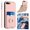 Rosegold, variant on Wallet Case for iPhone 7 Plus/8 Plus, Stylish Ultra Slim PU Leather Card Slots Ring Stand Wrist Strap Shockproof Protective Thin Lightweight Back Case Cover for iPhone 7 Plus/8 Plus, Purple