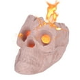 thumbnail image 2 of KeirineCC Halloween Terrifying Human Skull Fire Pit,Fireproof Imitated Human Skull Ceramic,Durable Reusable Fire Pit Skulls,Halloween Skull Shaped Fire Stones for Fire Pit Bonfire Campfire Fireplaces, 2 of 2