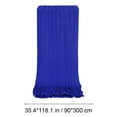 thumbnail image 3 of JeashCHAT Cheesecloth Table Runner Boho Rustic Cheese Cloth Table Runner for Wedding Party Baby Shower Easter Spring Summer Kitchen Table Decor, Pleated Cloth Table Runner, 35"x118", Blue, 3 of 5