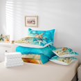 thumbnail image 4 of YST Ocean Theme Bed in a Bag, 7-Piece, Sea Animal, Queen Size, 3D Sea Turtle, 4 of 4
