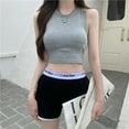 thumbnail image 2 of Crop Top Women Seamless Underwear Vintage Crop Top Vest Female Sexy Lingerie Sports Bralette Deep V Neck Cropped Camis Camisole, 2 of 5