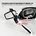 thumbnail image 5 of Adjustable Rearview Mirror for Cycling Glasses, Wide Angle HD View, Plastic Material, 5 of 9