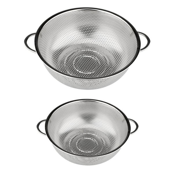 2x Colador De Malla Fina de material acero Inoxidable Colador De De 19.5 + 25.5cm