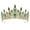 Gold + Green Diamonds, variant on Birthday Crowns for Women Elegant Queen Crystal Crowns Wedding Tiaras for Prom Birthday Cosplay Costumes (Gold)