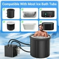 thumbnail image 3 of XUTUMM Cold Plunge Chiller with Filter, 1/3 Hp Ice Bath Water Chiller for Cold Plunge with Submersible Water Pump, Insulated Hoses, Ideal for Cold Therapy Recovery, 3 of 6