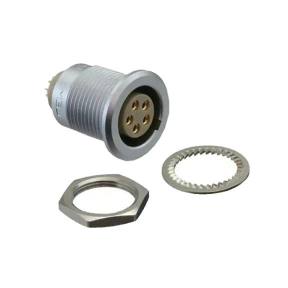 ECG.2B.305.CLL Circular Connector Receptacle 5 Position, Female Sockets Solder Cup