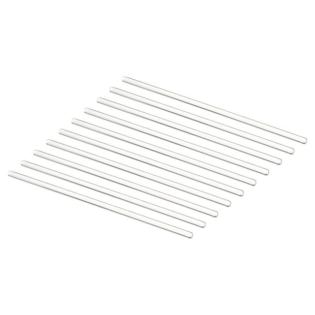 Unique Bargains 3.3 Borosilicate Glass Stick 7.87' Length 6mm Dia Stir Rod Round for Lab Kitchen Science 10Pcs