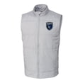 thumbnail image 2 of Men's-Cutter & Buck  Gray San Jose Earthquakes Stealth Hybrid Quilted Windbreaker Vest, 2 of 3