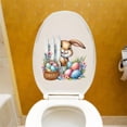 thumbnail image 3 of Easter Decorations Wall Decals, 11.6x11.6" Bunny Easter Egg Wall Stickers PVC Self-Adhesive Removable Easter Decor for Home Window Door Holiday Party Decorations Q, 3 of 6