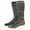Gray/Brown, variant on Realtree Mens Socks, Outdoor Merino Wool Long Over the Calf Boot Socks, 2 Pair