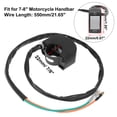 thumbnail image 3 of Unique Bargains Black 7/8' 22mm Motorcycle Handlebar Toggle Switch Headlight Switch with On Off Push Button, 3 of 7