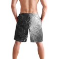 thumbnail image 3 of Dailycode Men's Quick Dry Swim Trunks Beach Shorts Casual Summer Board Shorts with Pockets, Black and White Tie Dye, 3 of 8