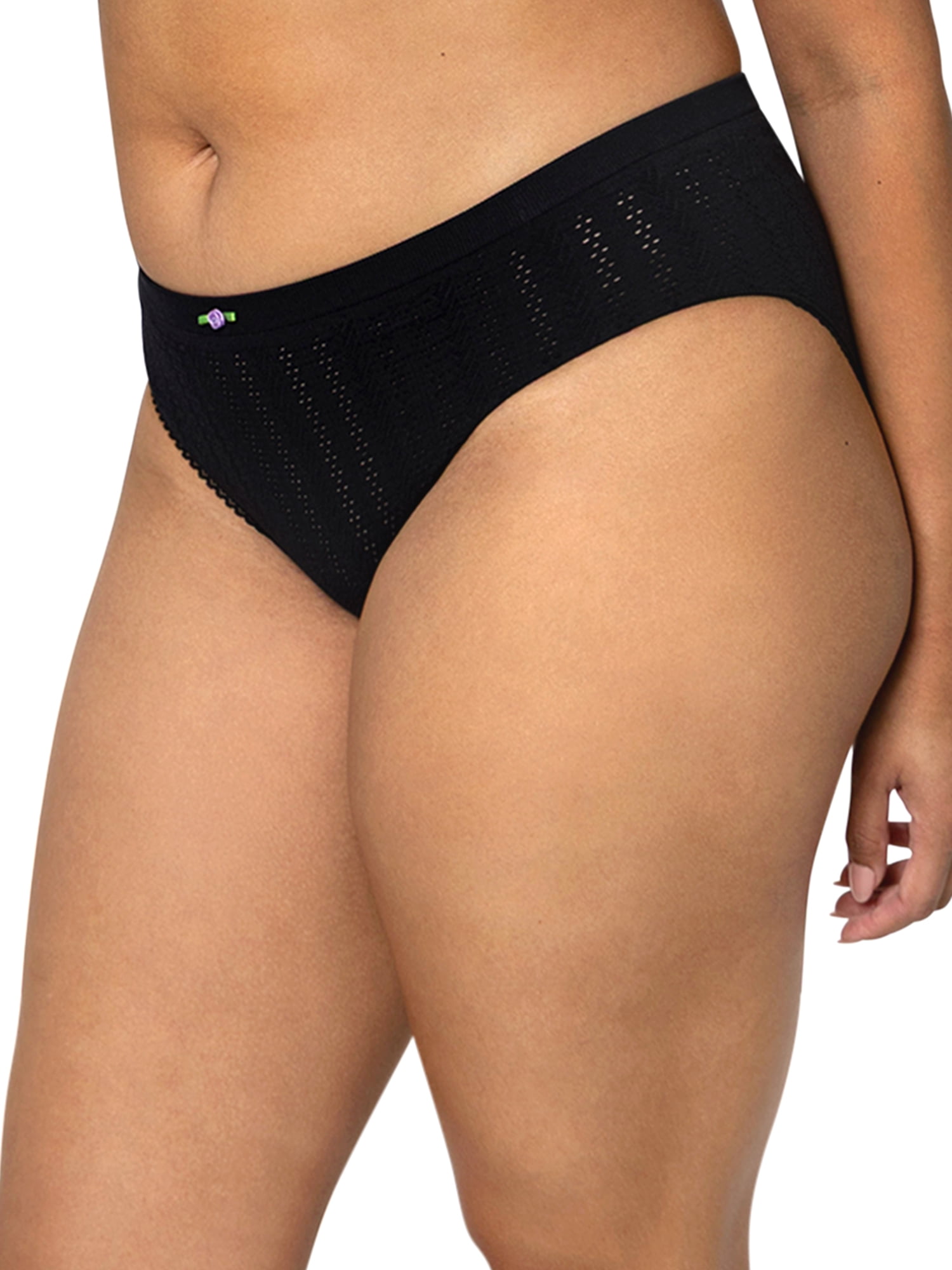 fresh collection by Fruit of the Loom Women's Seamless Pointelle Hipster Underwear 2-pack