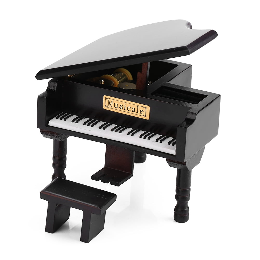 Domqga Grand Piano Music Box, Music Box, Grand Piano Shaped Windup