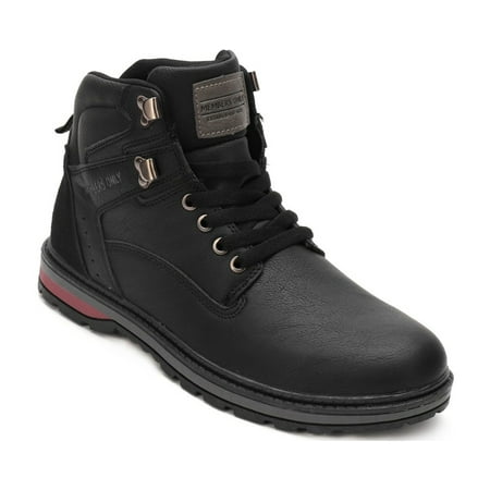 

Members Only Men s Round Toe Boots-12-BLACK