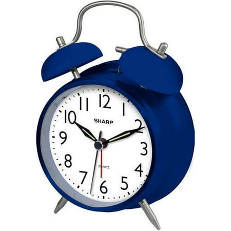 Sharp Quartz Analog Twin Bell Alarm Clock