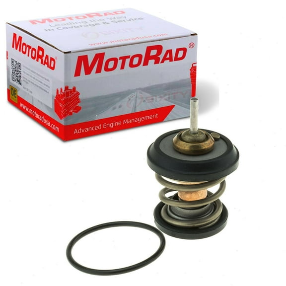 MotoRad Engine Coolant Thermostat compatible with Volkswagen Passat 2009-2010 - w/INZI back housing