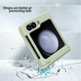 thumbnail image 2 of Elehold for Samsung Galaxy Z Flip 5 Case with Hinge Protector & Outer Screen Protector & Card Slot Holder, Slim Hard PC Shockproof Rugged Case for Samsung Galaxy Z Flip 5,Green, 2 of 6
