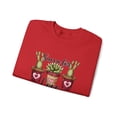 thumbnail image 2 of Cactus Valentine Sweatshirt, Funny Succulent Sweater, 2 of 5