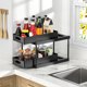 thumbnail image 4 of Muyoka Organizador debajo del fregadero Cajón de almacenamiento deslizante de 2 niveles con cajón extraíble deslizante Almacenamiento debajo del fregadero de la cocina con 4 ganchos para despensa de b Muyoka Hogar, 4 of 7