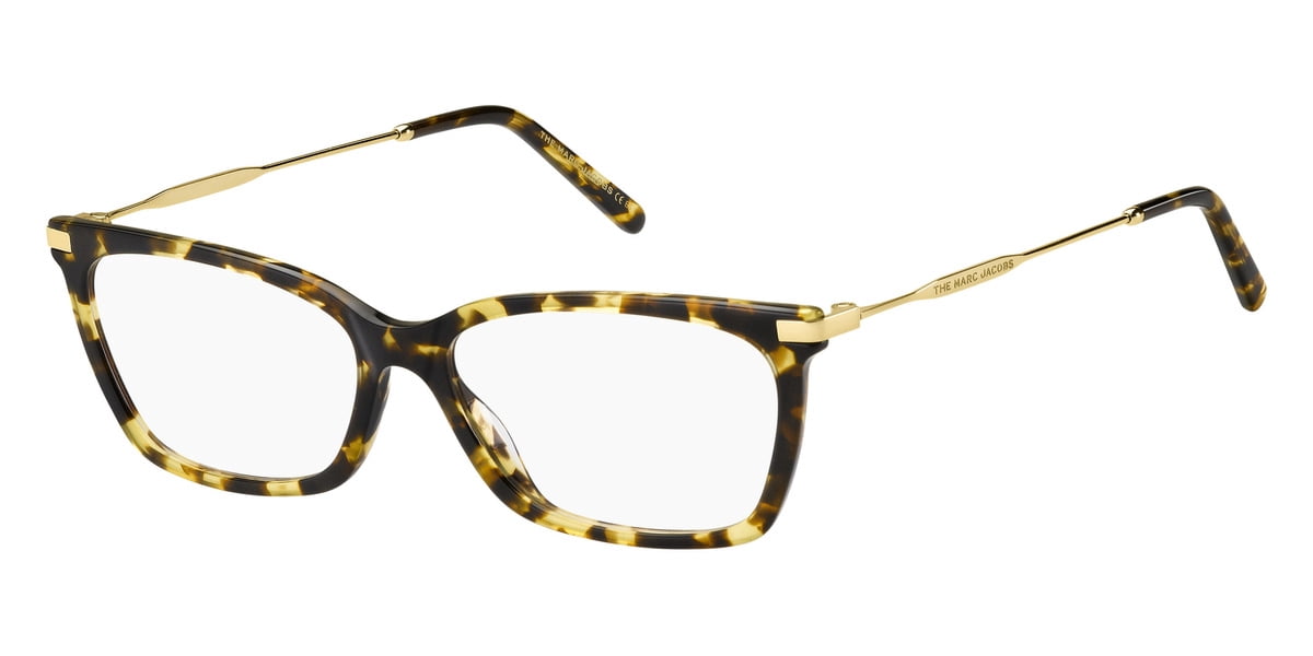 Marc Jacobs 508 Full Rim Rectangular Havana Gold Eyeglasses  display picture 3