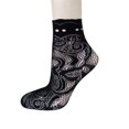 thumbnail image 1 of Summer Women Elastic Lace Flowers Ankle Short Fishnet Socks Netting Socks, 1 of 1