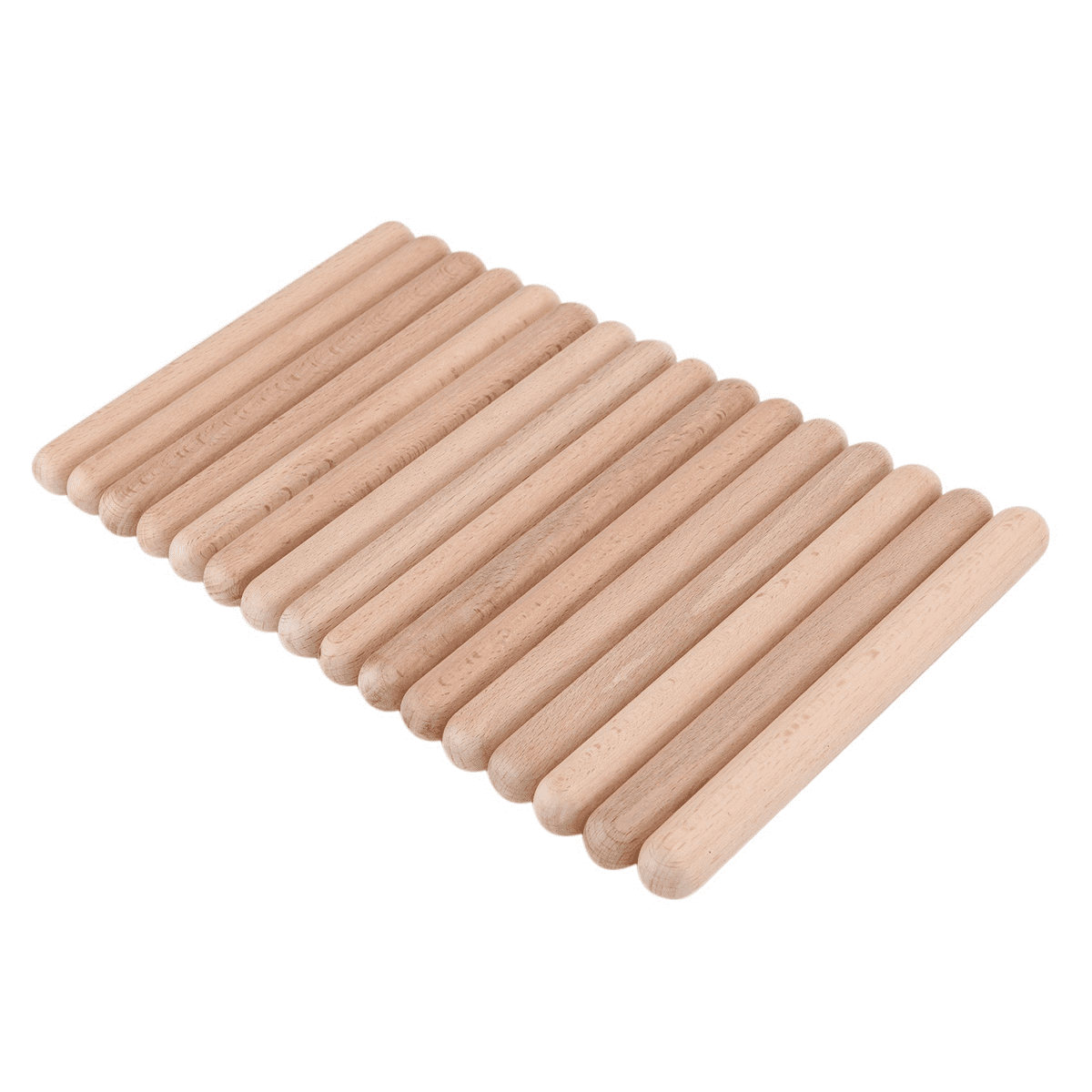 80 Pairs Classical Wood Claves Musical Percussion Instrument Natural Hardwood Rhythm Sticks Percussion Rhythm Sticks