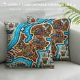 thumbnail image 3 of COMIO Cushion Cover Netherlands Map with Cartoon Landmarks, Home Decorative Pillowcase Sofa Couch Throw Pillow Cushion Cover, 3 of 5