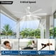 thumbnail image 5 of Ventilador de techo Conciseer Modern de 72 pulgadas con luces y control remoto blanco, 5 of 9