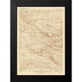 thumbnail image 2 of USGS 14x18 Black Modern Framed Museum Art Print Titled - Blue Mesa Wyoming Quad - USGS 1916, 2 of 5