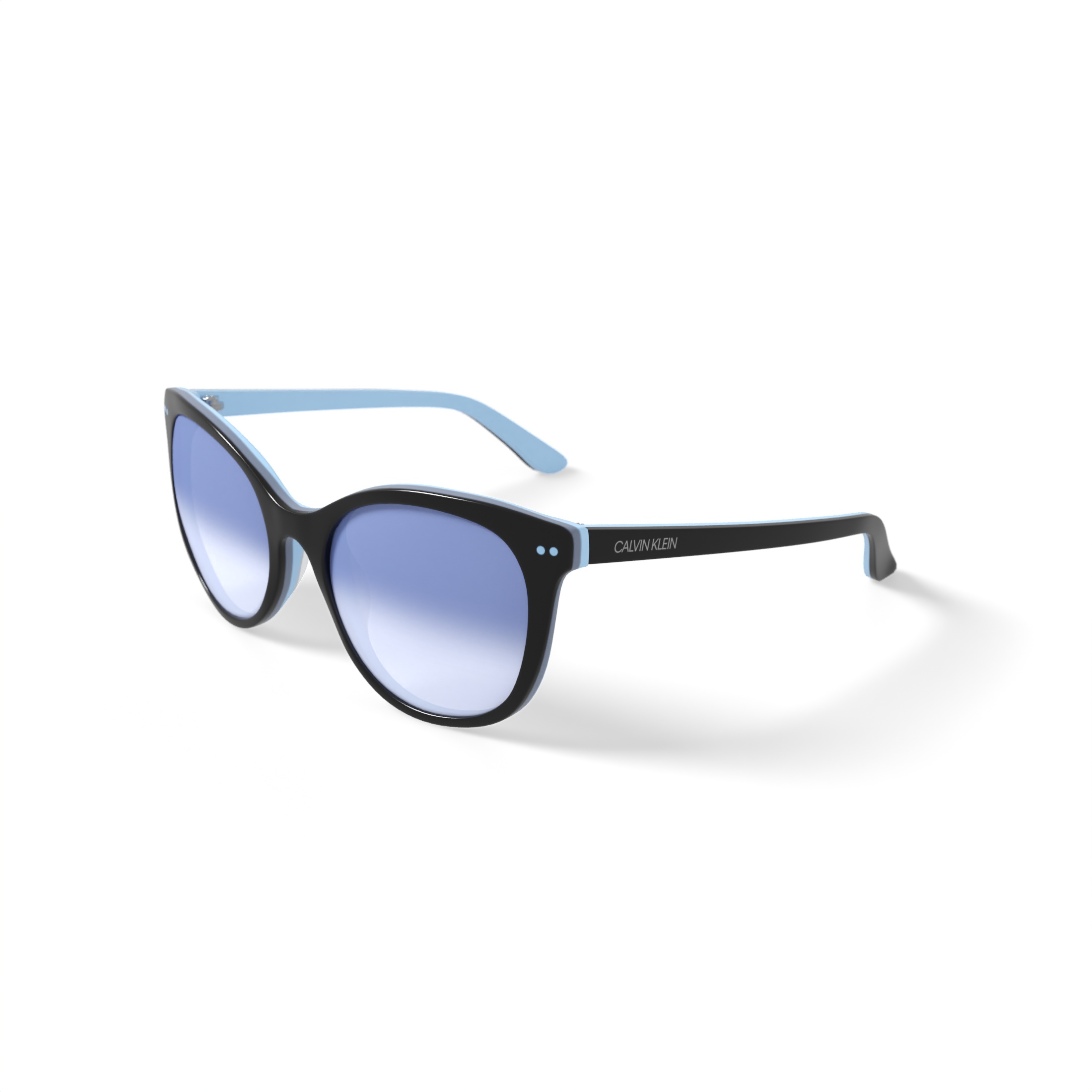 Calvin Klein Women's Rx'able Fashion Sunglasses, CK18509SG, Black, 55-18-135, with Case