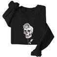 thumbnail image 4 of Halloween Sweatshirt for Women Versatile Women's Sweatshirt for Comfort and Effortless Style Soft Knit Pullover Top for Casual Wear Black XL, 4 of 4