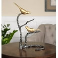 thumbnail image 4 of Uttermost Birds On A Limb Coastal Metal Sculpture in Gold Finish, 4 of 7