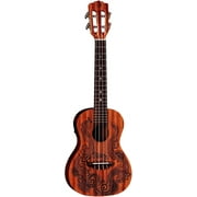 Luna Henna Series Dragon Mahogany Concert Size Acoustic Electric Ukulele