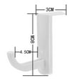 thumbnail image 2 of Yucurem Monitor Side Headphone Hanger Universal Hook Headphones Accessories (White), 2 of 8