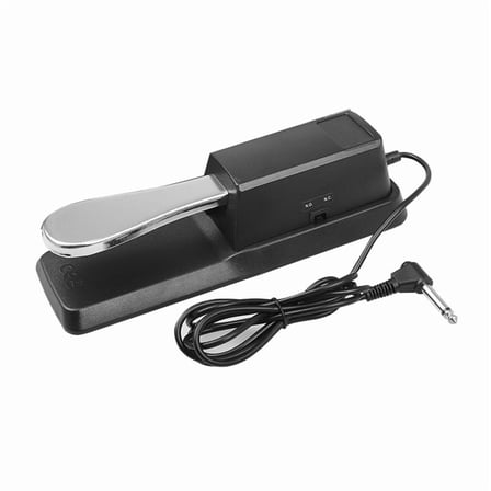 Universal Piano Sustain Damper Pedal Keyboard Electronic Piano Keyboard Pedal Musical Instrument Accessories,1 * Piano Sustain Pedal,Silver & Black