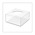 thumbnail image 1 of Acrylic Cake Display Board Square Cake Tray DIY Cake Refillable Board Base for Display Wedding Party Birthday 20X20X10cm, 1 of 7